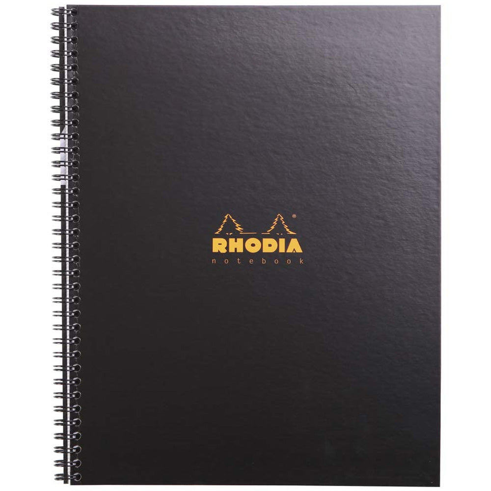 Rhodia Active Spiralli Cetvelli Kareli Defter 90gr A4+(225x297mm) 80 Yaprak Siyah Kapak