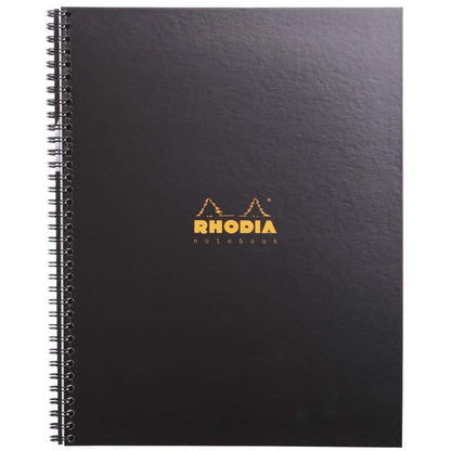 Rhodia Active Spiralli Cetvelli Çizgili Defter 90gr A4+(225x297mm) 80 Yaprak Siyah Kapak
