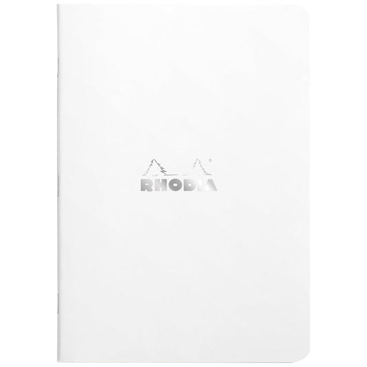 Rhodia Classic Yandan Tel Dikiş Kareli Defter 80gr A5(148x210mm) 48 Yaprak Beyaz Kapak
