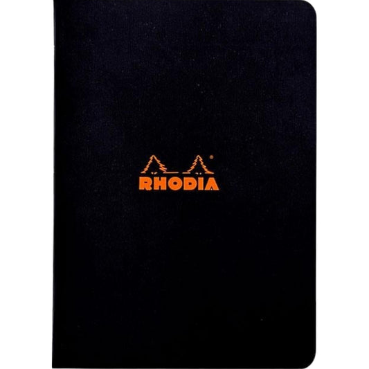 Rhodia Classic Yandan Tel Dikiş Kareli Defter 80gr A5(148x210mm) 48 Yaprak Siyah Kapak