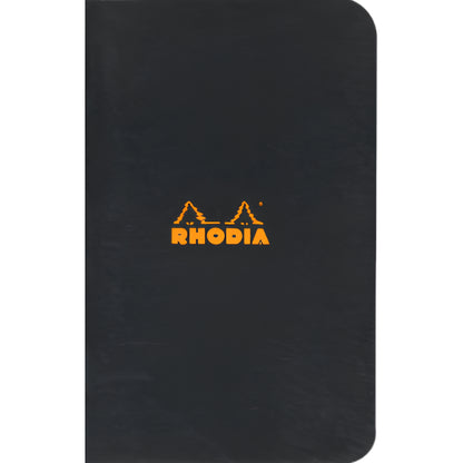 Rhodia Classic Yandan Tel Dikiş Çizgili Defter 80gr A5(148x210mm) 48 Yaprak Siyah Kapak