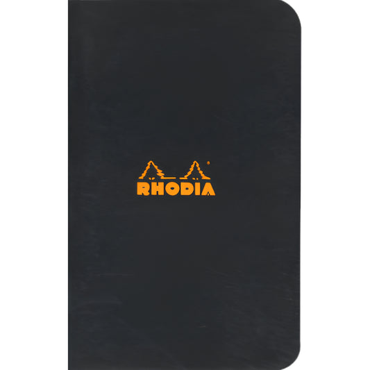 Rhodia Classic Yandan Tel Dikiş Çizgili Defter 80gr A5(148x210mm) 48 Yaprak Siyah Kapak