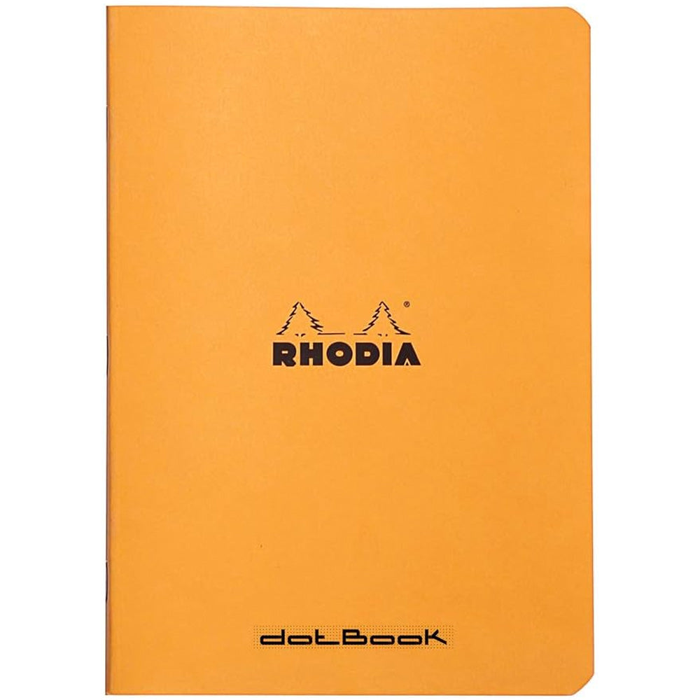 Rhodia Classic Yandan Tel Dikiş Dot Defter 80gr A5(148x210mm) 48 Yaprak Turuncu Kapak