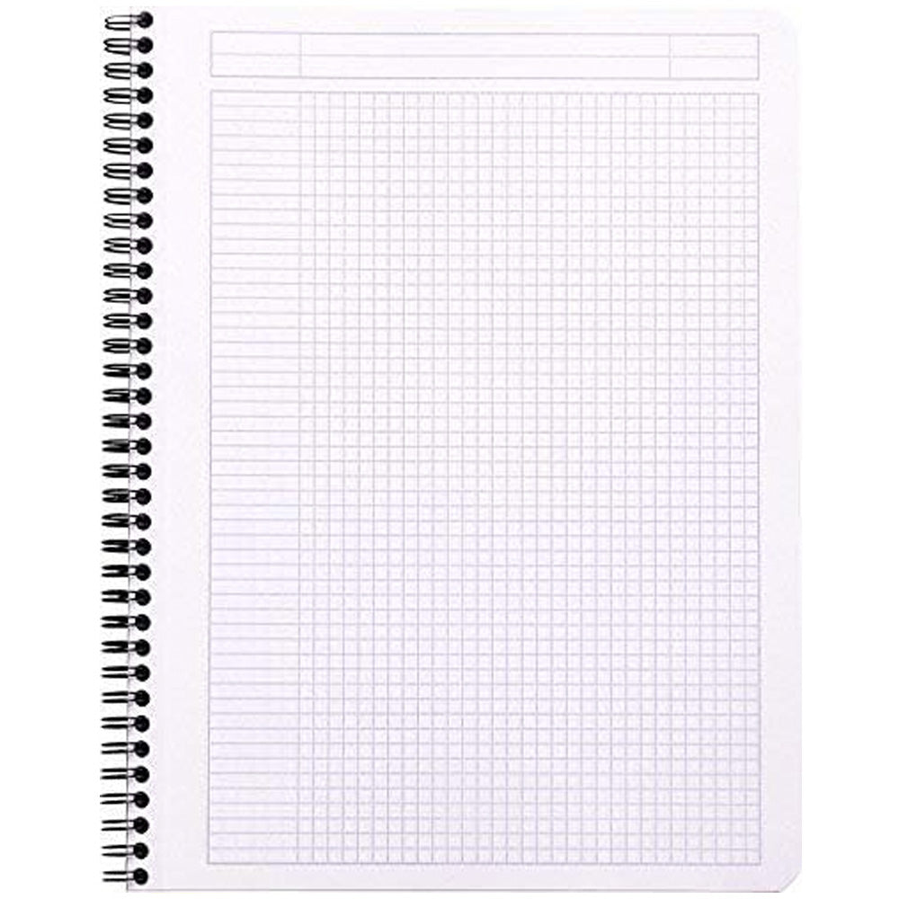 Rhodia Classic Yandan Spiralli Kareli Defter 80gr A4+(225x297mm) 80 Yaprak Siyah Kapak