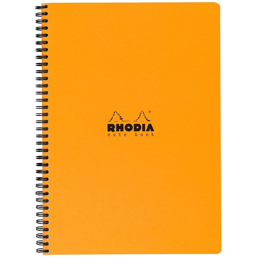 Rhodia Classic Yandan Spiralli Kareli Defter 80gr A4+(225x297mm) 80 Yaprak Siyah Kapak