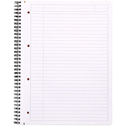 Rhodia Classic Yandan Spiralli Çizgili Defter 80gr A4+(225x297mm) 80 Yaprak Beyaz Kapak
