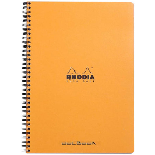 Rhodia Classic Yandan Spiralli Dot Defter 80gr A4+(225x297mm) 80 Yaprak Turuncu Kapak