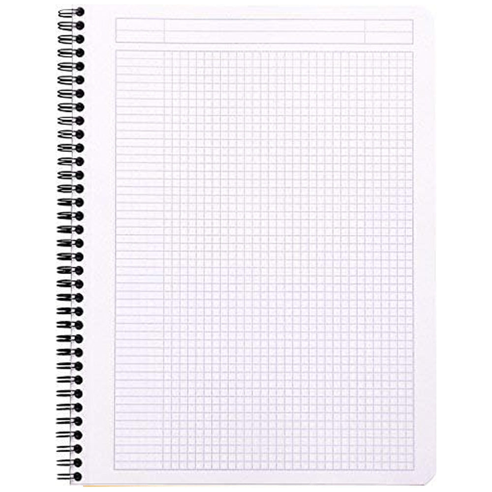 Rhodia Classic Yandan Spiralli Kareli Defter 80gr A5+(160x210mm) 80 Yaprak Turuncu Kapak