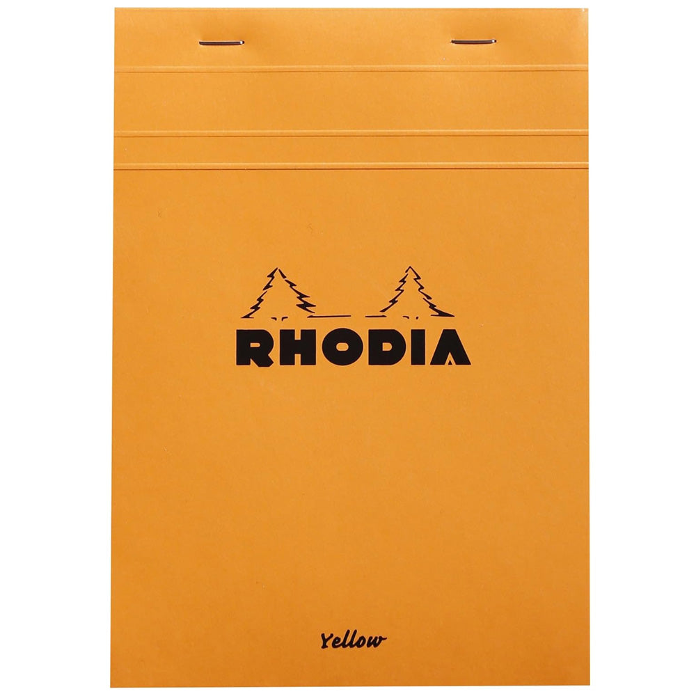Rhodia Basics No.16 Kareli Bloknot 80gr A5(148x210mm) 80 Sarı Yaprak Turuncu Kapak