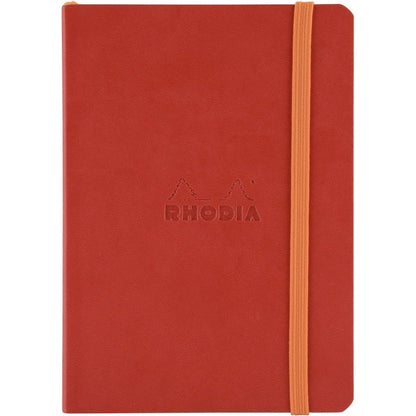Rhodia Rhodiarama İtalyan Deri Lastikli Dot Defter 90gr A6(105x148mm) 72 Yaprak Poppi