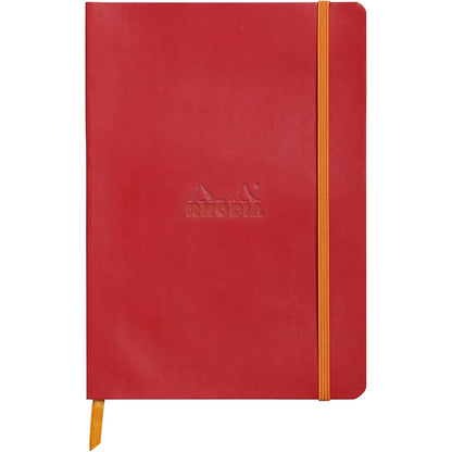 Rhodia Rhodiarama İtalyan Deri Lastikli Dot Defter 90gr A5(148x210mm) 80 Yaprak Poppi