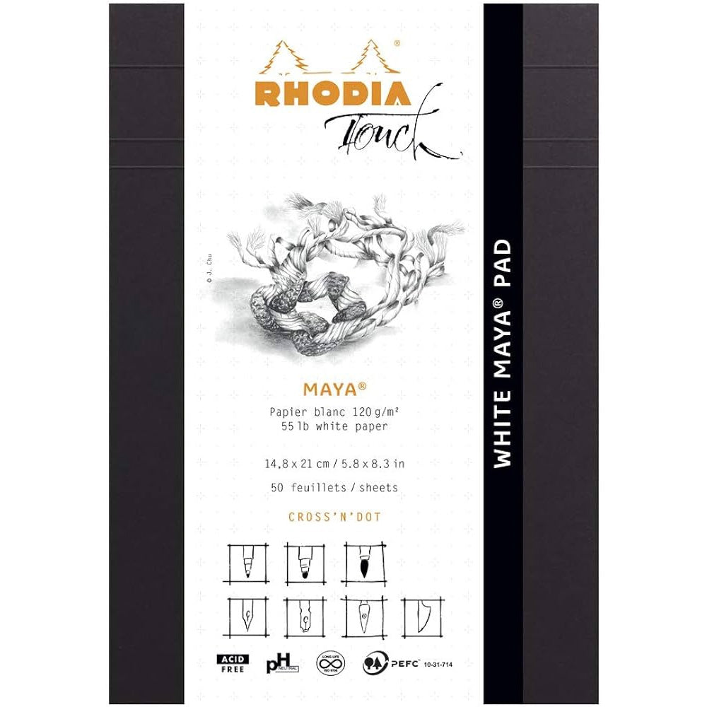 Rhodia Touch Whıte Maya Bloknot Dot A5 120gr 50 Yaprak
