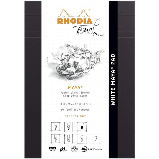 Rhodia Touch Whıte Maya Bloknot Dot A5 120gr 50 Yaprak