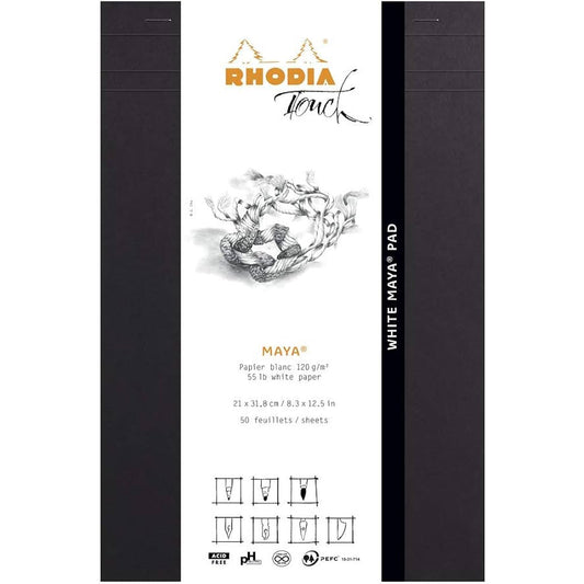 Rhodia Touch Whıte Maya Bloknot A4+ 120gr 50 Yaprak