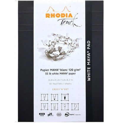 Rhodia Touch Whıte Maya Bloknot Dot A4+ 120gr 50 Yaprak