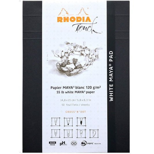 Rhodia Touch Whıte Maya Bloknot Dot A4+ 120gr 50 Yaprak