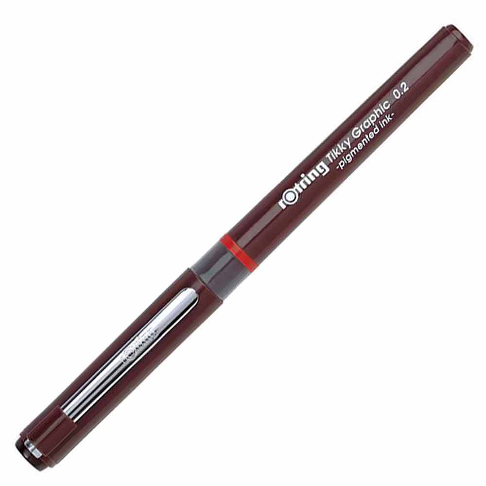Rotring Tikky Graphic Teknik Çizim Kalemi Siyah 0.2mm
