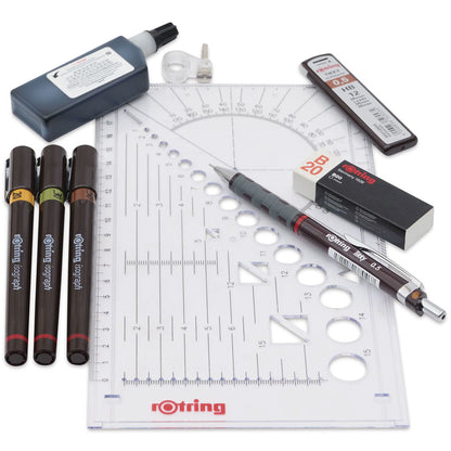 Rotring Isograph Set Pergelsiz (0.2-0.3-0.5)+Tikky
