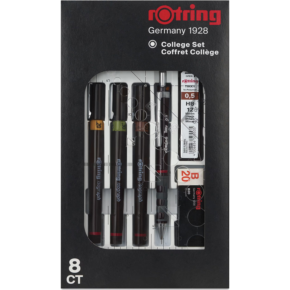 Rotring Isograph Set Pergelsiz (0.2-0.3-0.5)+Tikky