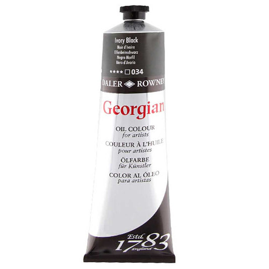 Daler Rowney Georgian Yağlı Boya 225ml Ivory Black 034