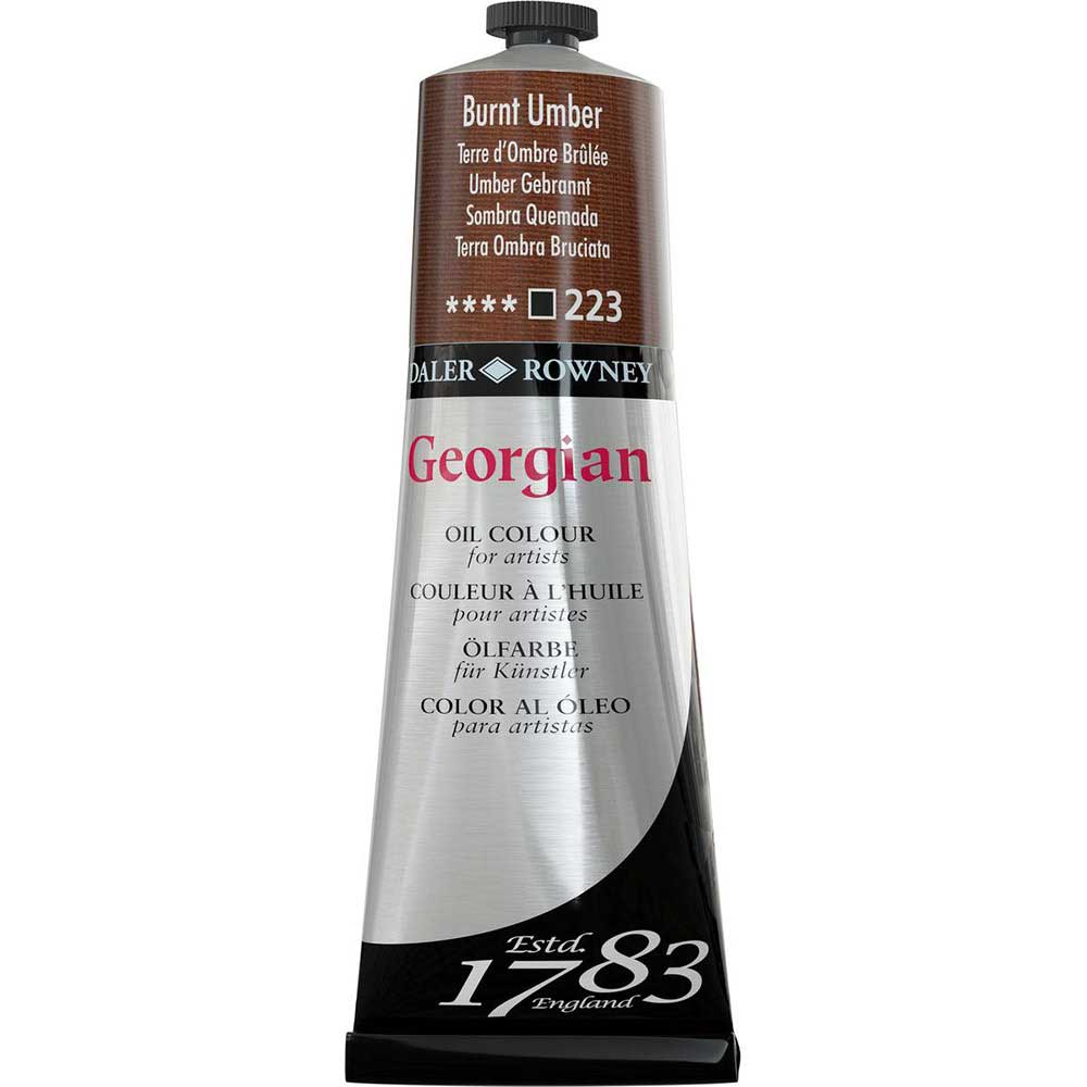 Daler Rowney Georgian Yağlı Boya 225ml Burnt Umber 223