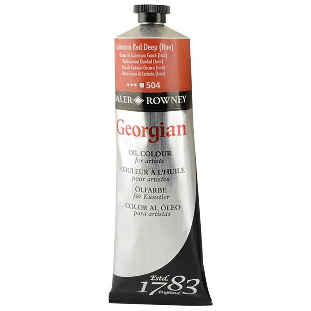 Daler Rowney Georgian Yağlı Boya 225ml Cadmium Red Deep Hue 504