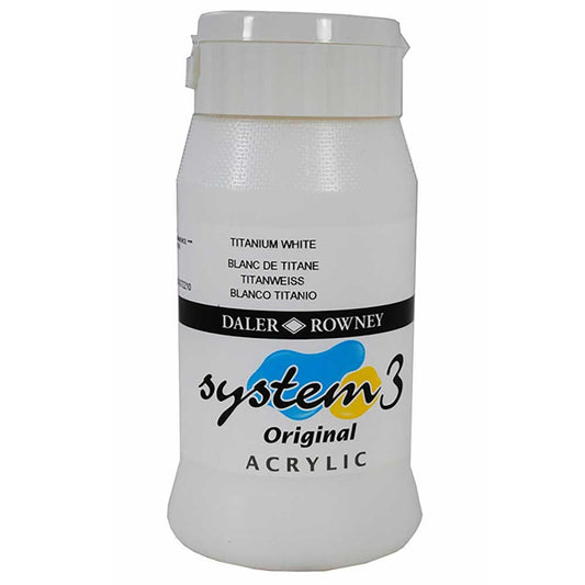 Daler Rowney System 3 Original 500ml Titanium White 009