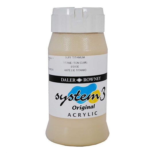 Daler Rowney System 3 Original 500ml Buff Titanium 024