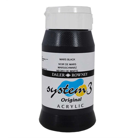 Daler Rowney System 3 Original 500ml Mars Black 036