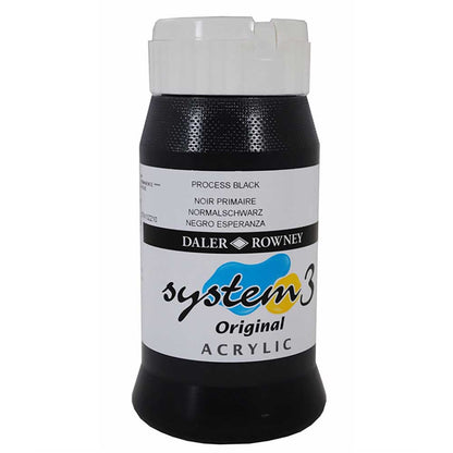 Daler Rowney System 3 Original 500ml Process Black 040