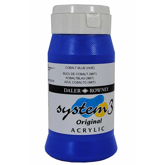 Daler Rowney System 3 Original 500ml Cobalt Blue Hue 110