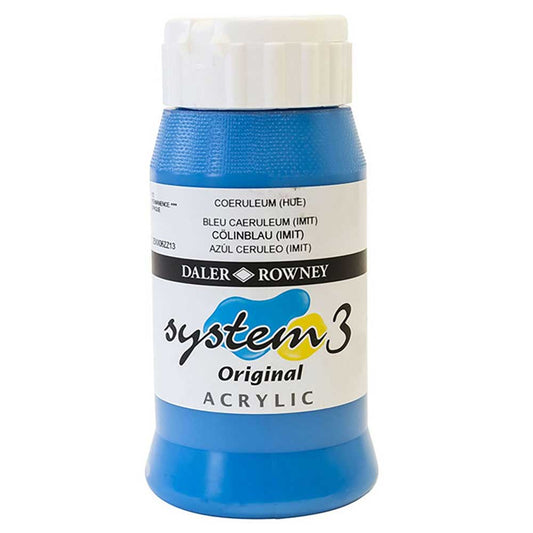 Daler Rowney System 3 Original 500ml Coeruleum Blue Hue 112