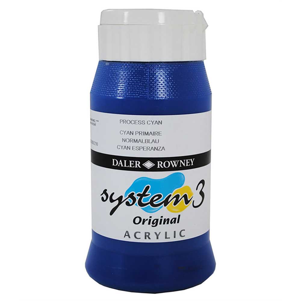 Daler Rowney System 3 Original 500ml Process Cyan 120