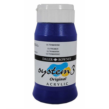 Daler Rowney System 3 Original 500ml Ultramarine 123