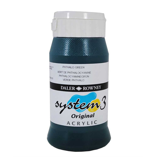 Daler Rowney System 3 Original 500ml Phthalo Green 361