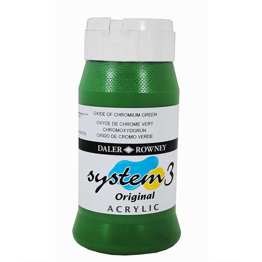 Daler Rowney System 3 Original 500ml Oxide Of Chrome Green 367