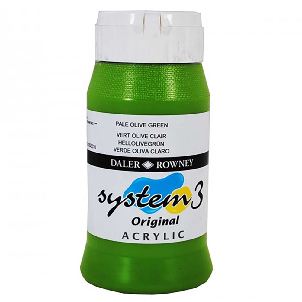 Daler Rowney System 3 Original 500ml Pale Olive Green 368
