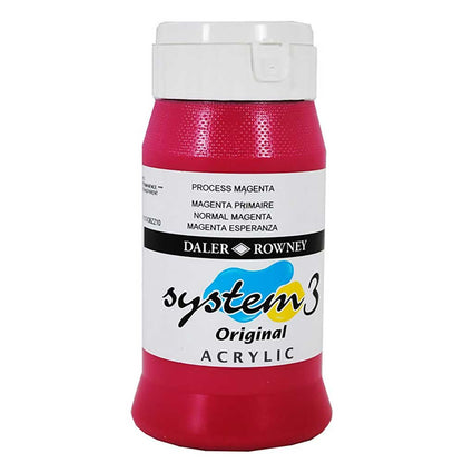 Daler Rowney System 3 Original 500ml Process Magenta 412
