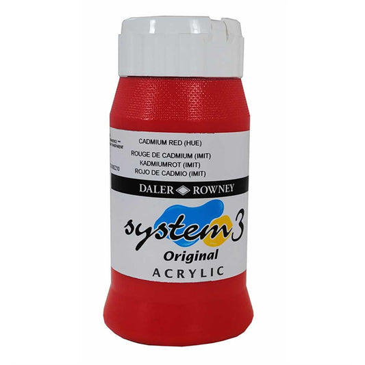 Daler Rowney System 3 Original 500ml Cadmium Red Hue 503