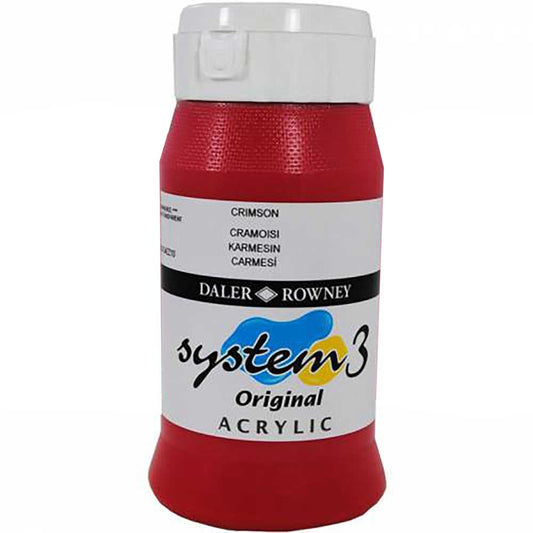 Daler Rowney System 3 Original 500ml Crimson 513