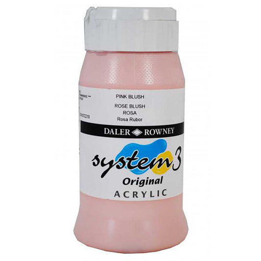 Daler Rowney System 3 Original 500ml Pink Blush 580