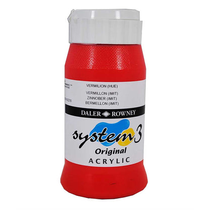 Daler Rowney System 3 Original 500ml Vermilion Hue 588