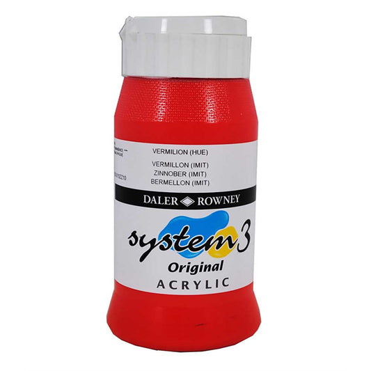 Daler Rowney System 3 Original 500ml Vermilion Hue 588