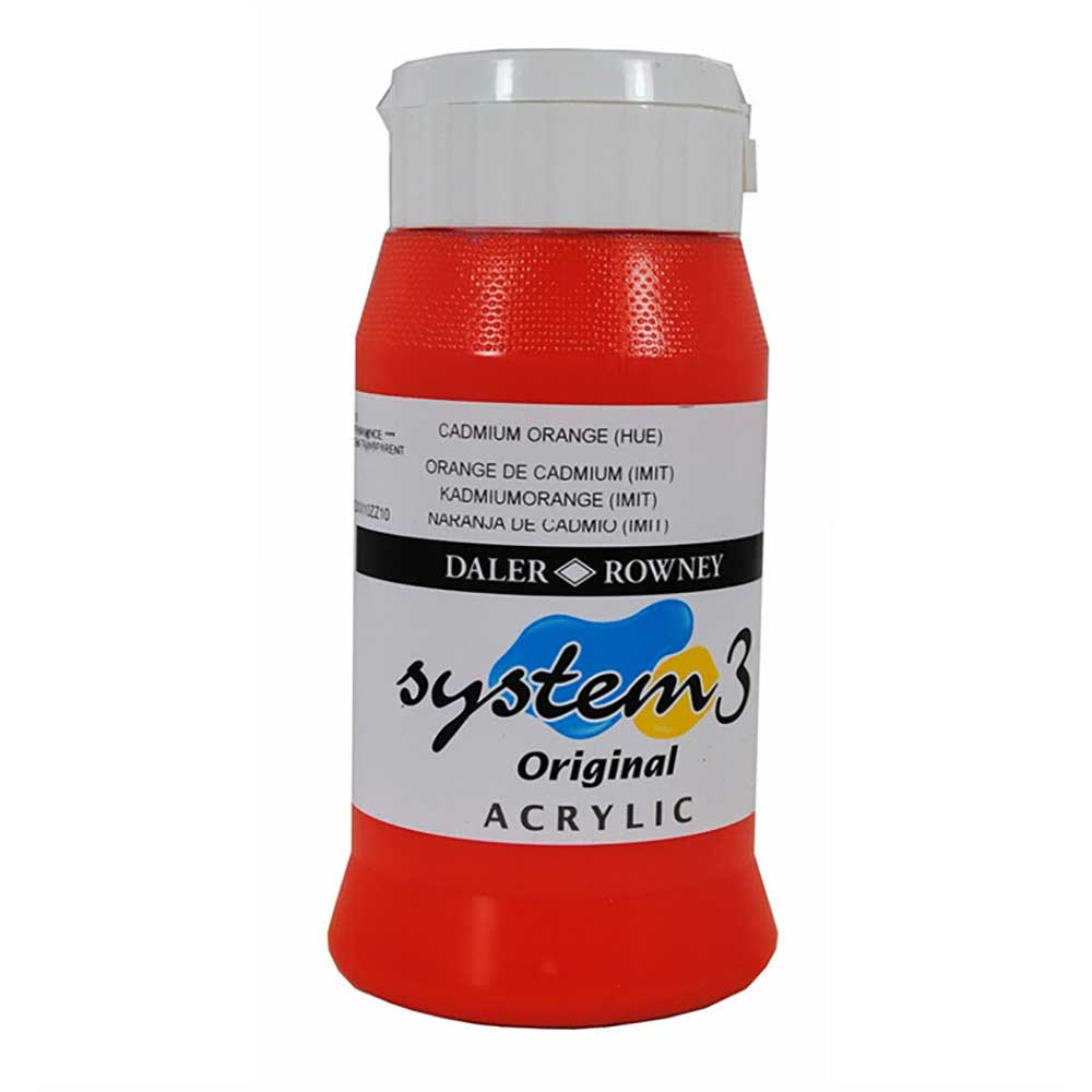 Daler Rowney System 3 Original 500ml Cadmium Orange Hue 619
