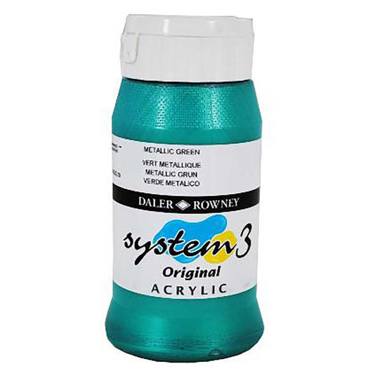 Daler Rowney System 3 Original 500ml Metallic Green 719