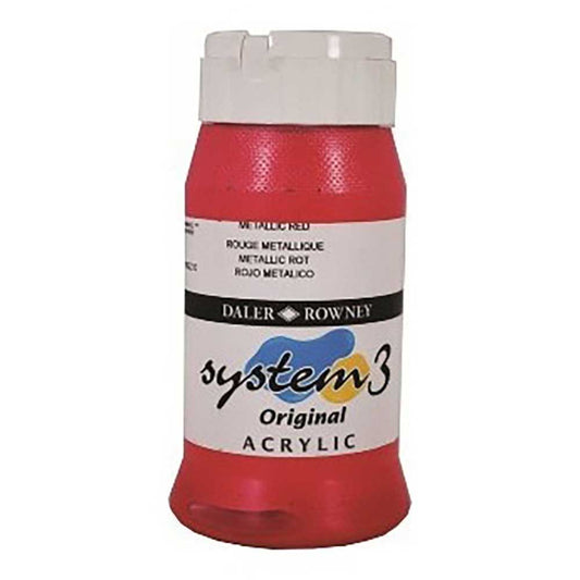 Daler Rowney System 3 Original 500ml Metallic Red 720