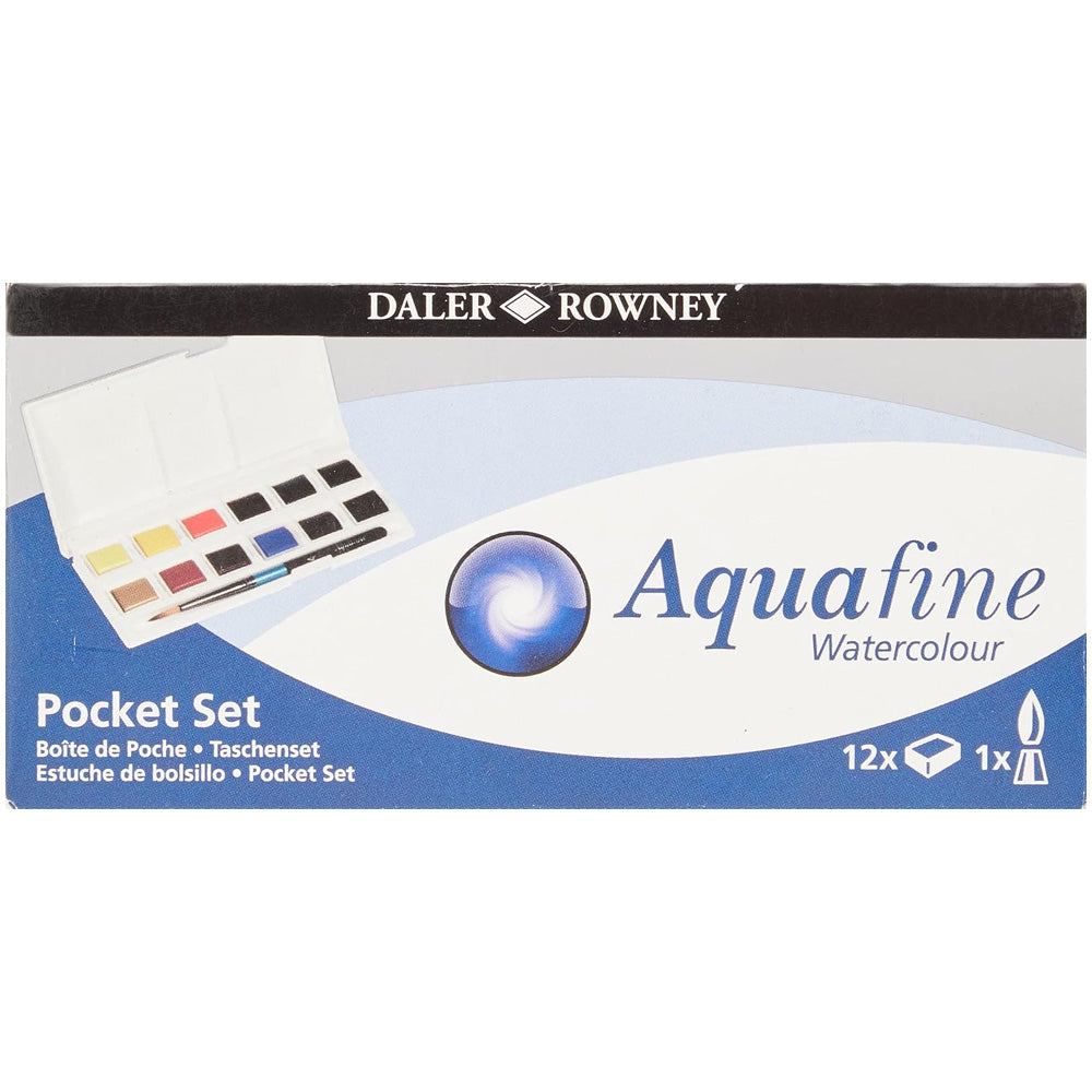Daler Rowney Aquafine Cep Set Yarım Boy 12'li