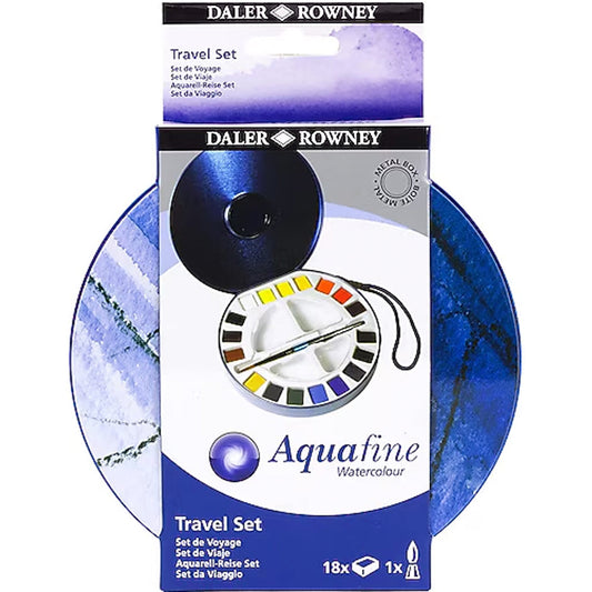 Daler Rowney Aquafine Travel Set Yarım Boy 18'li