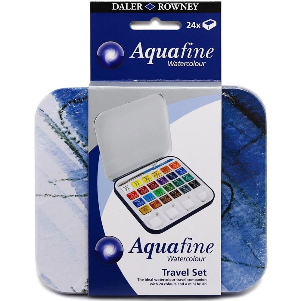 Daler Rowney Aquafine Travel Set Yarım Boy 24'lü