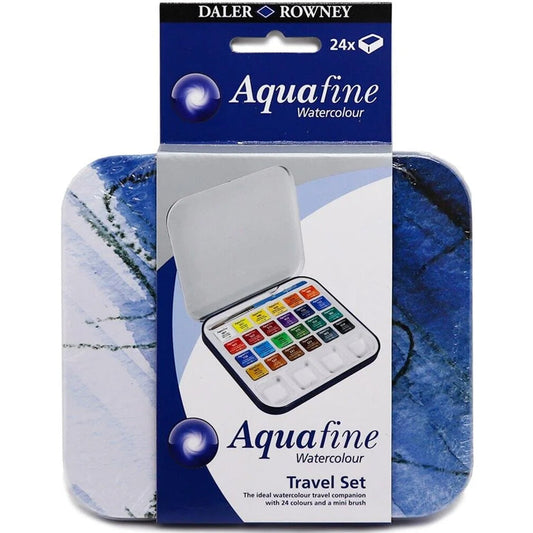 Daler Rowney Aquafine Travel Set Yarım Boy 24'lü